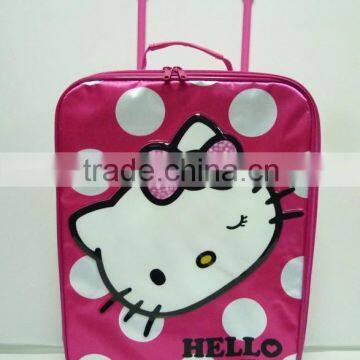 Trolley luggage bag of girl travel luggage