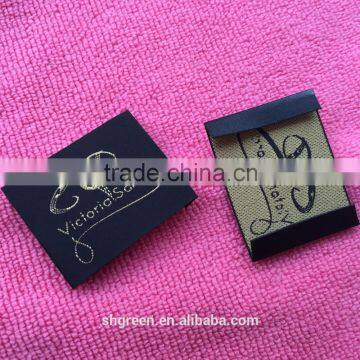 Hot Cut Fabric End Folding Main Woven Labels for Garment