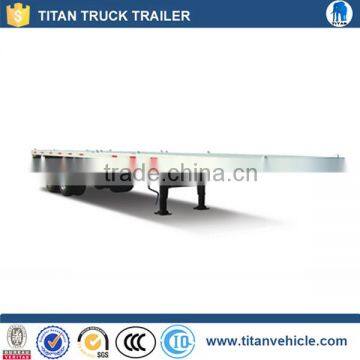 Heavy Duty 4 Axle 3 Axle 20ft 40ft Container Flatbed Semi Trailers for Sale photo-5