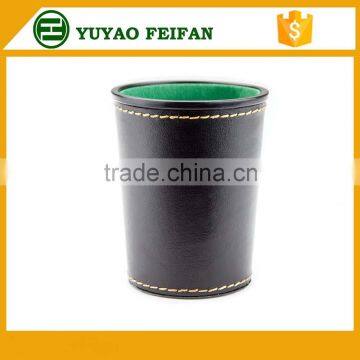 Black Casino PU Dice Game Cup Game Set Can Print Logo photo-4