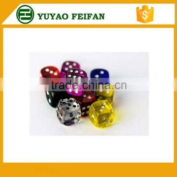 plastic transparent poker dice plastic dice customized dice