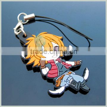 cartoon boy plastic blank key chain in china