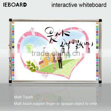 smart Infrared whiteboard with pen holder sensitive interactive board for office