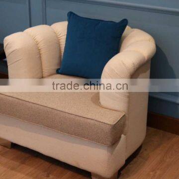 wooden frame upholstered sitting tub sofa chair