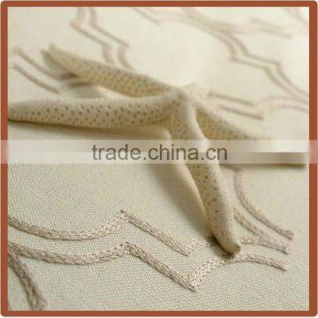 Cottonpoly Embroidery Double Curtain Fabirc photo-5