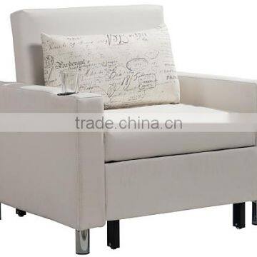 Hot Selling White Fabric or pu Material Folding Sofa Cum Bed Design photo-3