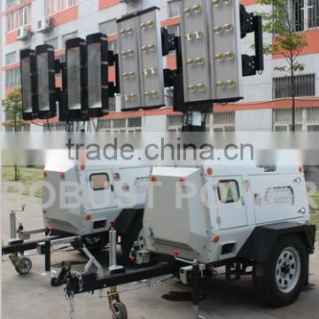 Kubota generator 7KW LED Movable Vehicle-mounted Generator Lighting tower