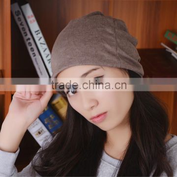 factory cheap 100% cotton beanie hat with custom logo wholesale in stock