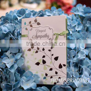 Fresh Painted Sympathy Greeting Card handmade decoration greeting card