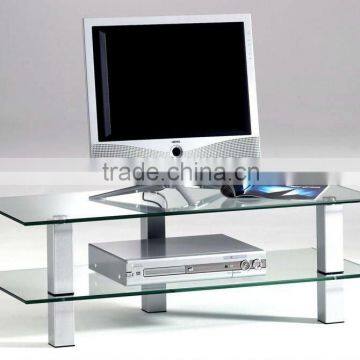 Modern steel glass tv cabinet/ tv stand