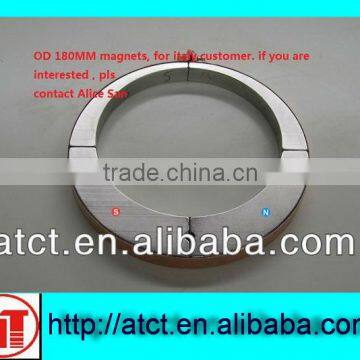 OD180mm Permanent Neodymium motor Magnet