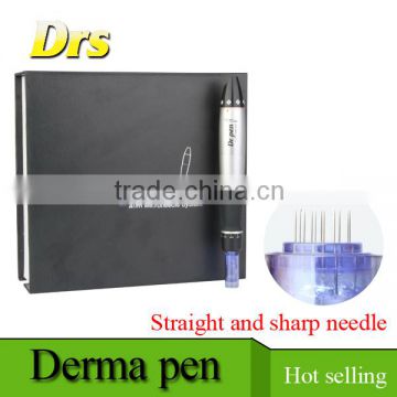 Wholesale micro needling roller electrical derma stamp pen anti wrinkle derma roller 12/9 needles