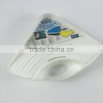 New arrival bathroom accessories magic plastic sink corner shelf with cup excess stock
