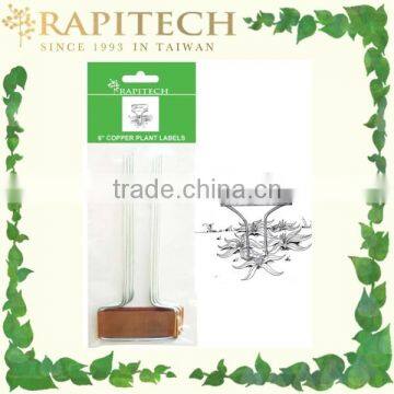 6 Inch Gardening Plant Label Copper Plate Metal Marker