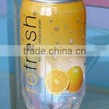 PET Transparent Soft Drink Can Plastic Soda Can Beverage Can With Easy Open End