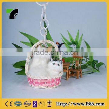 Plush Stuffed Real Looking Toy Animal Cats, Plush Toy White Cat Animated photo-2