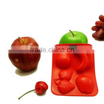 Custom Silicone Ice Cube Tray In Fruit Shape