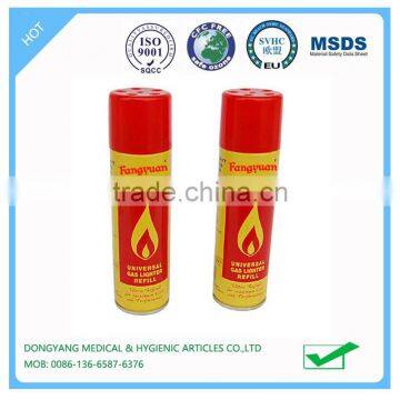 lighter gas refill 250ml butane gas cartridge