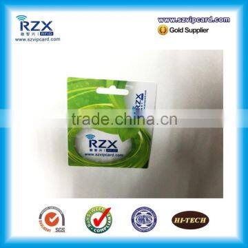 customized printing die cut pvc business card
