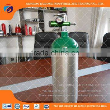 Medical Grade 2L to 40L High Pressure Aluminum Oxygen Cylinder