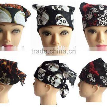 Hot 100% Cotton 22x22" Double Sided Printing Head Wrap Scarf Wristband Bandanas photo-2