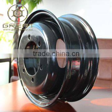 Powder spraying black car automobile steel wheel rim 14 inch