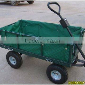 Folding metal beach hand cart