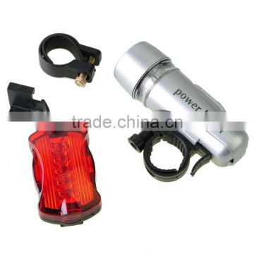 5 LED Waterproof Bike Front Headlight with Tail light