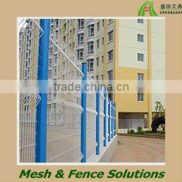 Curved White Iron Fence Manufacturer