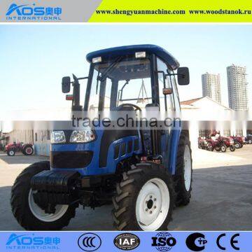 Four Wheel Driving 60hp Agricultural Tractor With Cabin