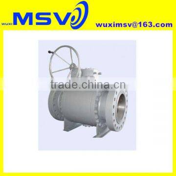 3 pc forged steel welded connection trunnion mounted ball valve