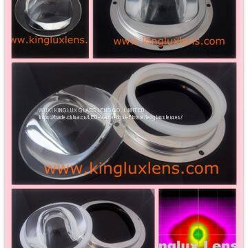 150*130 Degree Wide Beam Optical Led Glass Lens 92mm Cxb3590 for Led Tunnel Lights photo-3