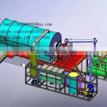 DAYI New Design Type Waste Rubber Recycling To Oil Pyrolysis Didstillation Plant /Small Pyrolysis Machine photo-4
