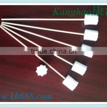 Factory directly sell medical sponge, medical sponge stick, sponge oral swab