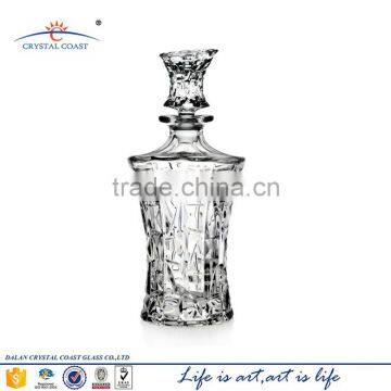 wholesale7 pcs gift box package unique ice texture whiskey decanter set