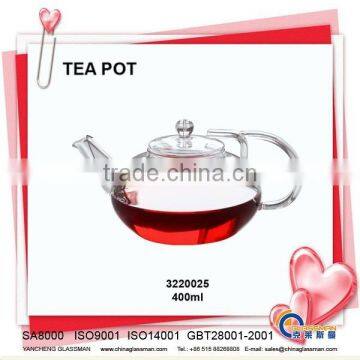 GLASS TEA POT 3220025 HEAT RESISTANT GLASS CUP