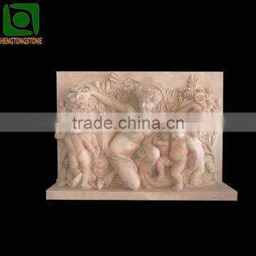 Indoor Marble Statue of Mother and Children