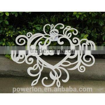 POWERLON Romantic Lovng Heart Metal Wall Hook Home Decoration Cream Color photo-3