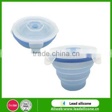 Multifunction Silicone Bowl With Lip / Universal Distinctive Silicone Bowl With Lid photo-3
