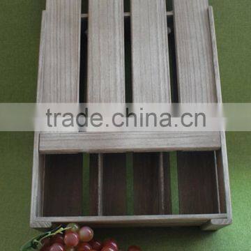 2016 Unfinished Wooden Wine Box Wine Glass Packing Box Wooden Wine Boxes for Sale photo-4