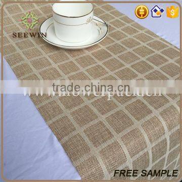 Awards Banquet Table Runner Moisture-Absorbent Recycle Jute Fabric photo-5