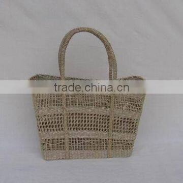 High quality best selling sea grass shopping bag WITH HANDLE from vietnam