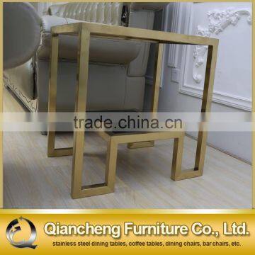 2016 Eurpean Style Brushed Golden Stainless Steel Side Table photo-5