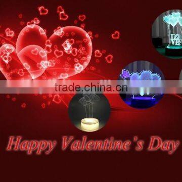 Import White Day Festival Gift Light 3d Led Flash Lamp photo-6