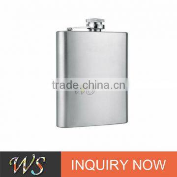 WSJJYY020 sanding polished quality assurance copper hip flask sets stainless steel hip flask/ liquor flask /drink pot