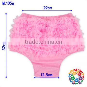 Plus Size Women Ruffle Bloomer Pink Organic Cotton Panties Wholesale Women Underwear photo-6