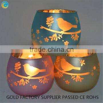 Bird shape wedding decor glass holders