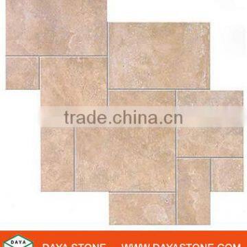 French pattern travertine tile