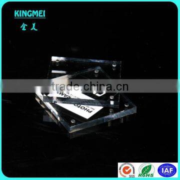 KM-VP44 Clear Acrylic Table Display Magnet Photo Frame A3 Size photo-2