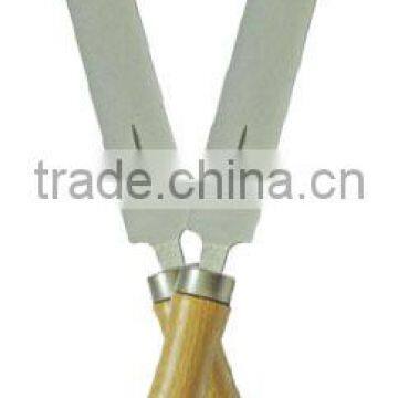 Knife type Electroplated Diamond sharpener with Wooden handle